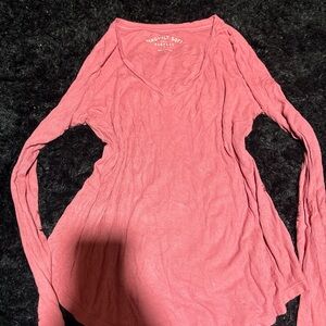 Women's Soft Pink Long Sleeve Tee